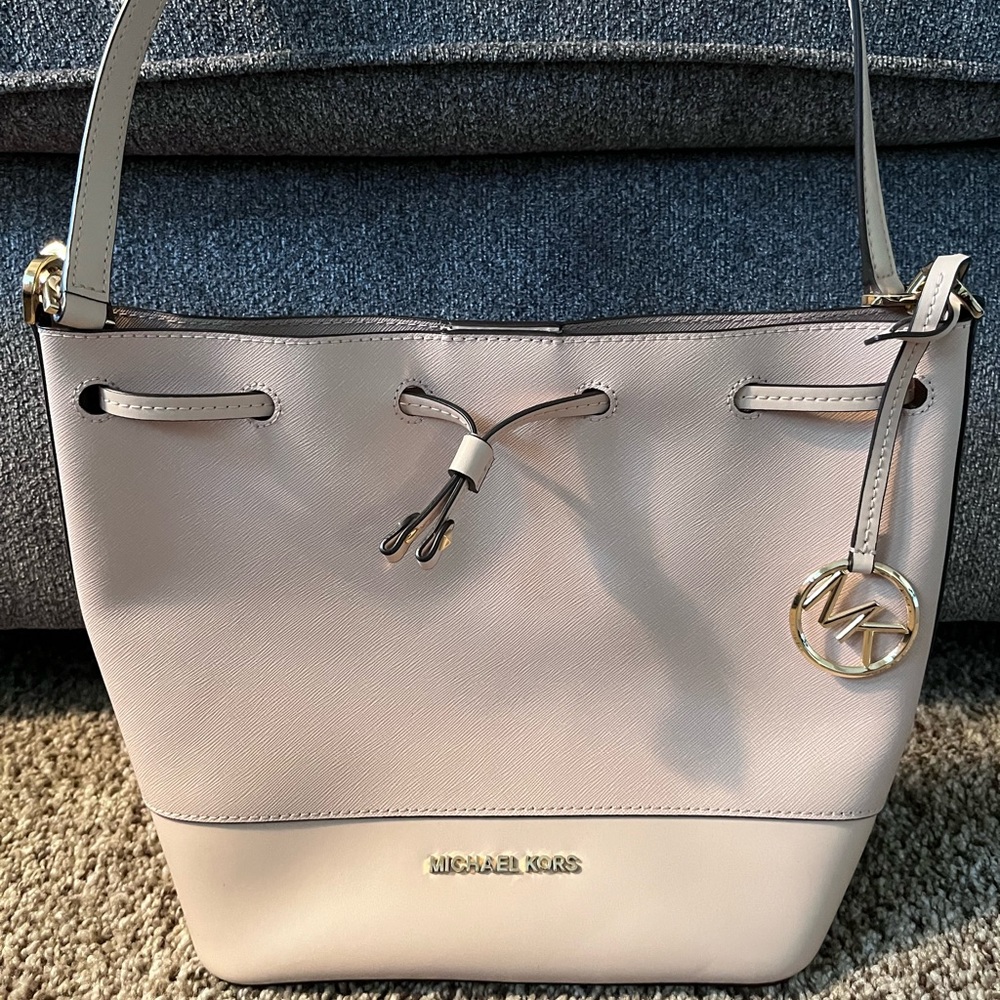 Michael Kors light cream-blush purse